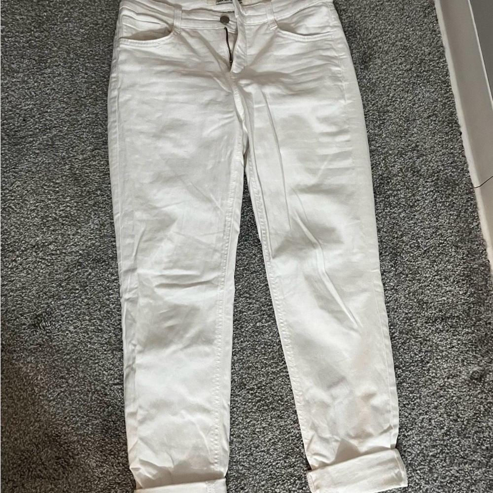 Soho Ankle White Jeans